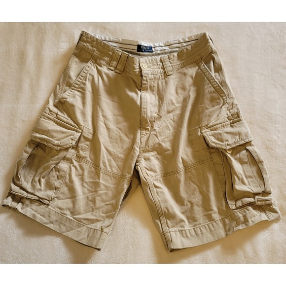 Polo Ralph Lauren Other - Vintage Polo Ralph Lauren Men's Classic Chino Beige Cargo Shorts Size 34